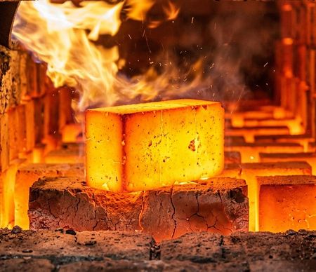 glühender Backstein